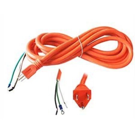 SUPERIOR ELECTRIC 15 Feet 14 AWG STOOW 3 Wire 600 Volt NEMA 5-15P Electric Cord with Eyelets - Orange EC143V6-15R